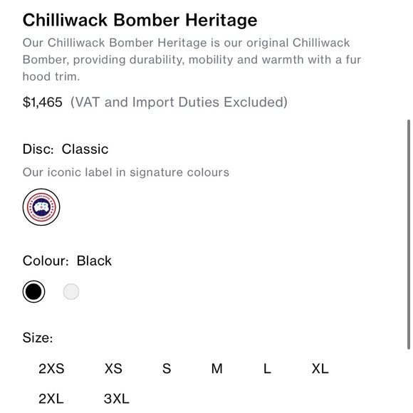 BNWT Canada Goose (Women's) - Chilliwack Bomber Heritage, Size XL - Picture 8 of 8